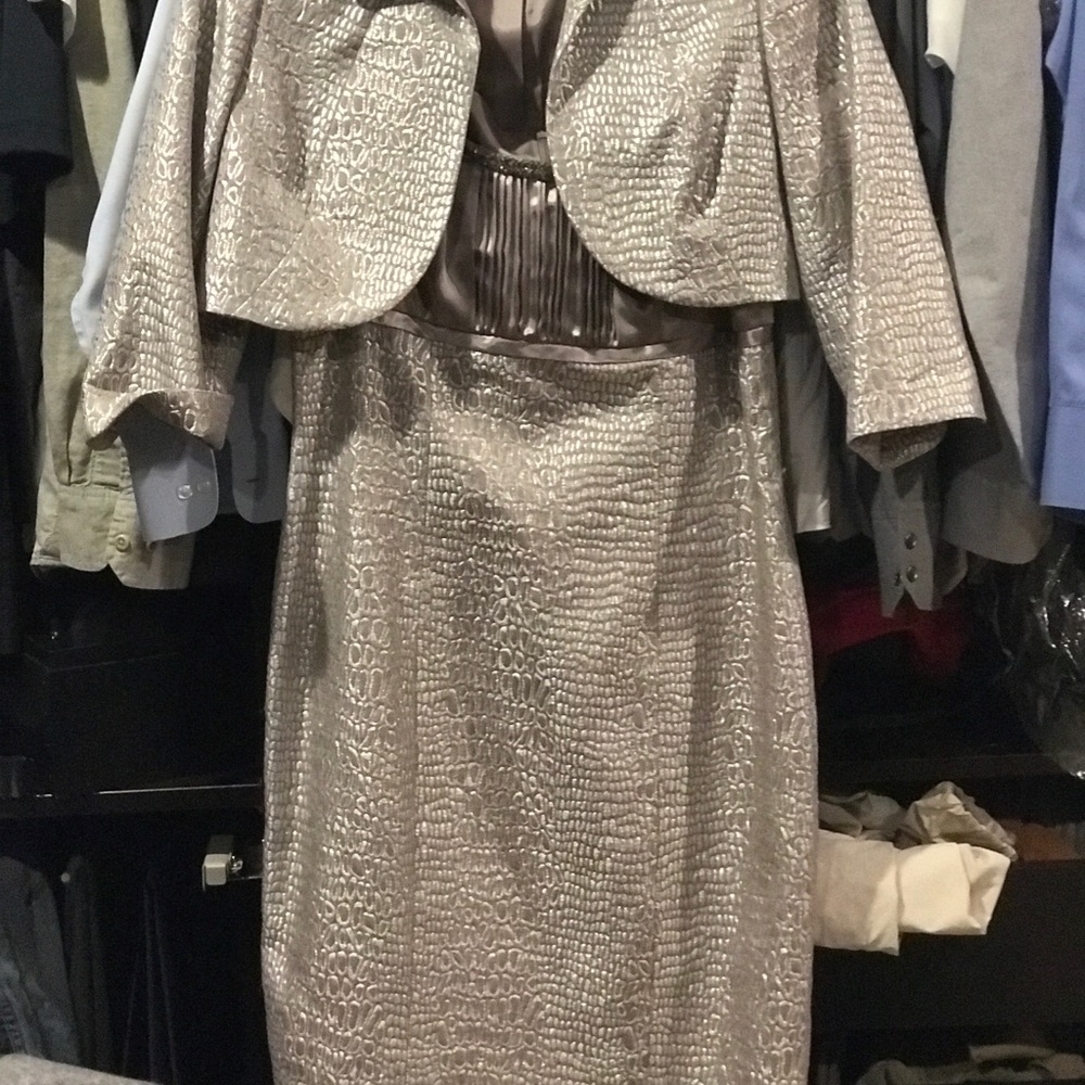 Adriana Pappell silver cocktail dress - Picture 3 of 3